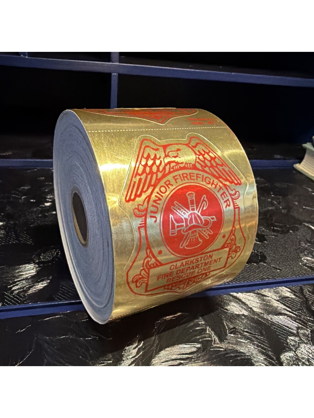 Roll Of Junior Firefighter Badge Stickers! Clarkston Fire D